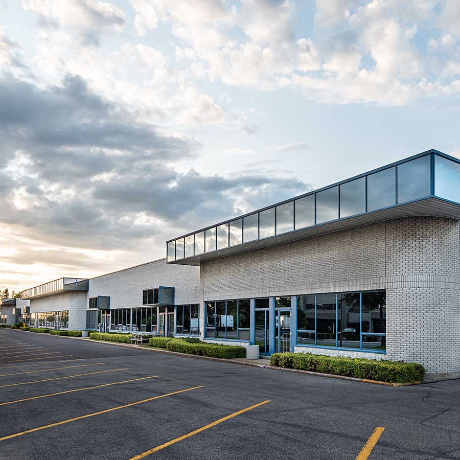 Small business building exterior